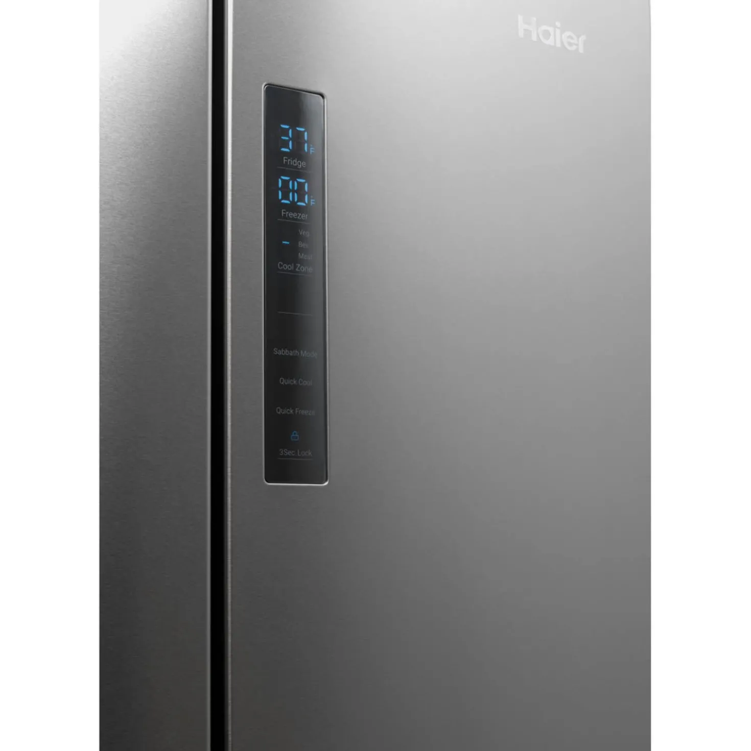 HAIER Réfrigérateur 14,5 pi3 28 po Inox Portes françaises - QJS15HYRFS