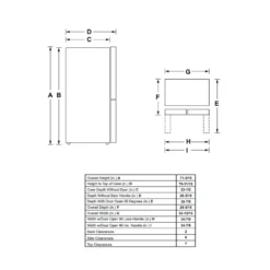 HAIER Réfrigérateur 16,8 pi3 33 po Inox Portes françaises - QHE16HYPFS