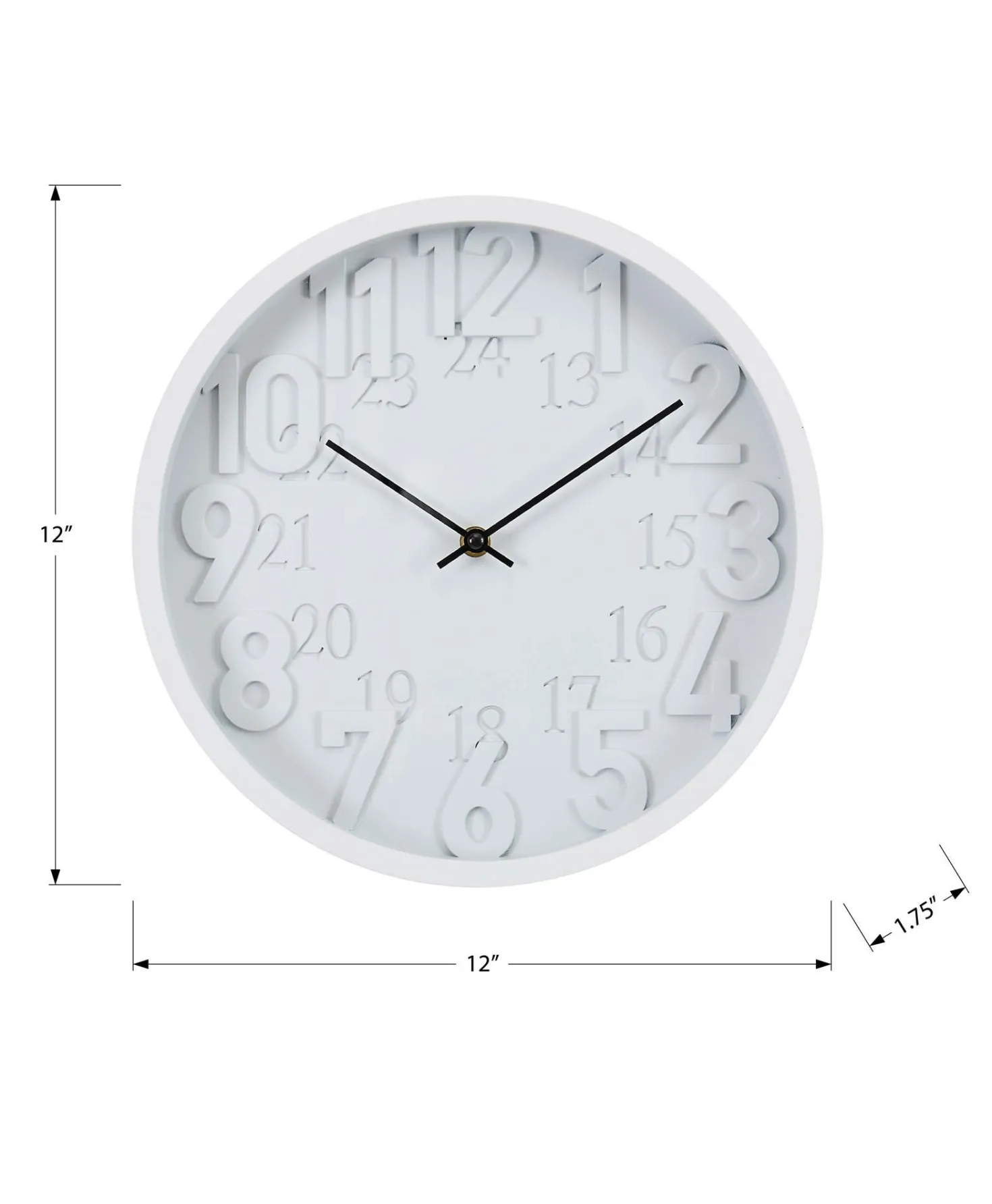 Horloge murale 12"
