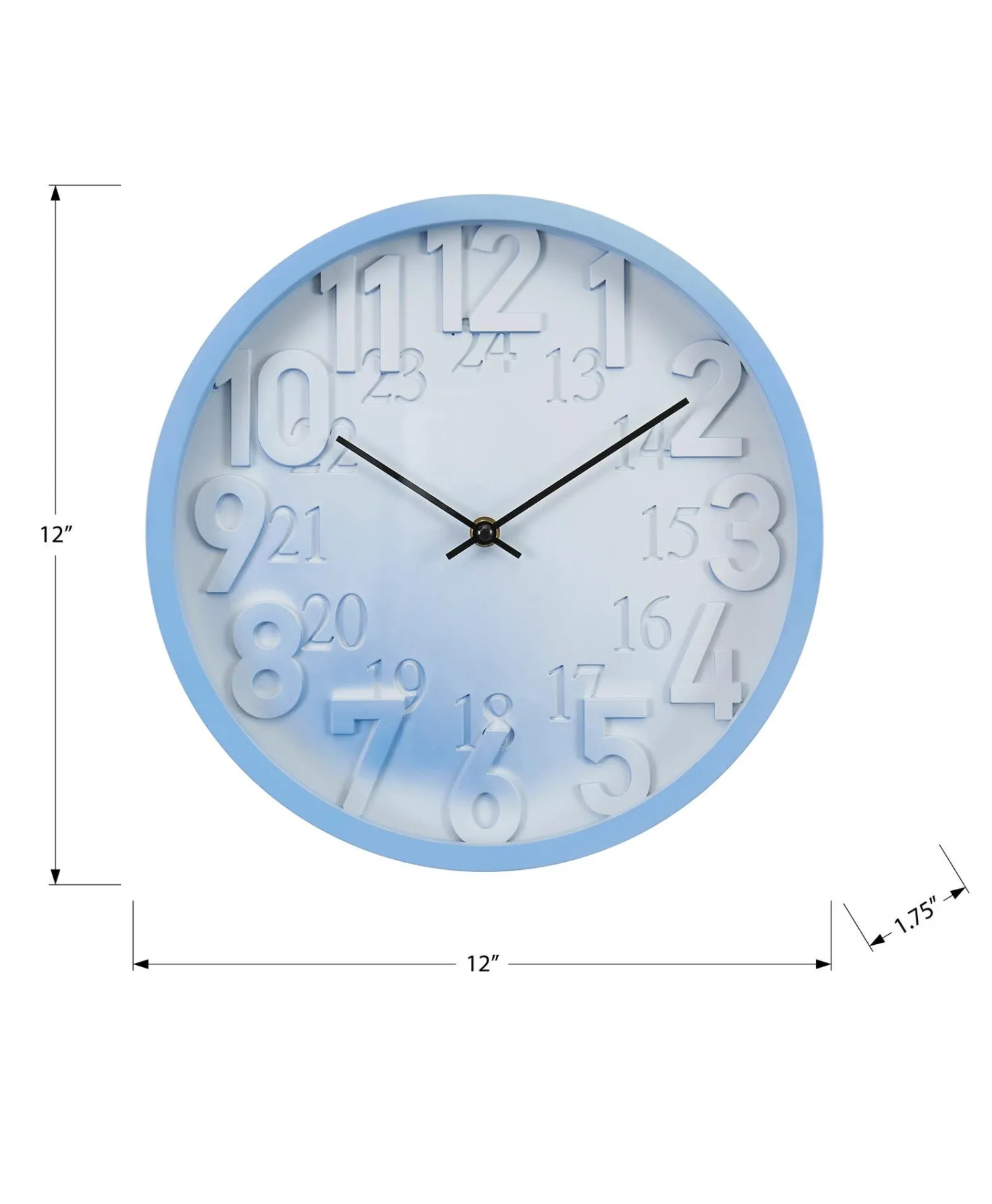 Horloge murale 12"