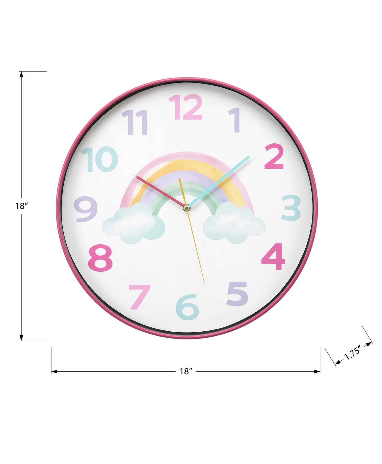 Horloge murale pour enfants 18"