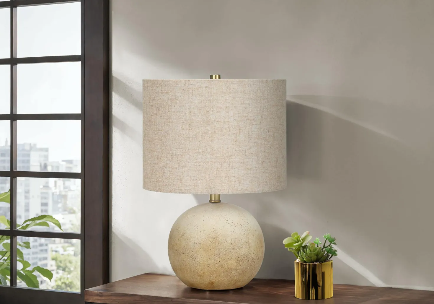 Lampe de table 20"H en béton