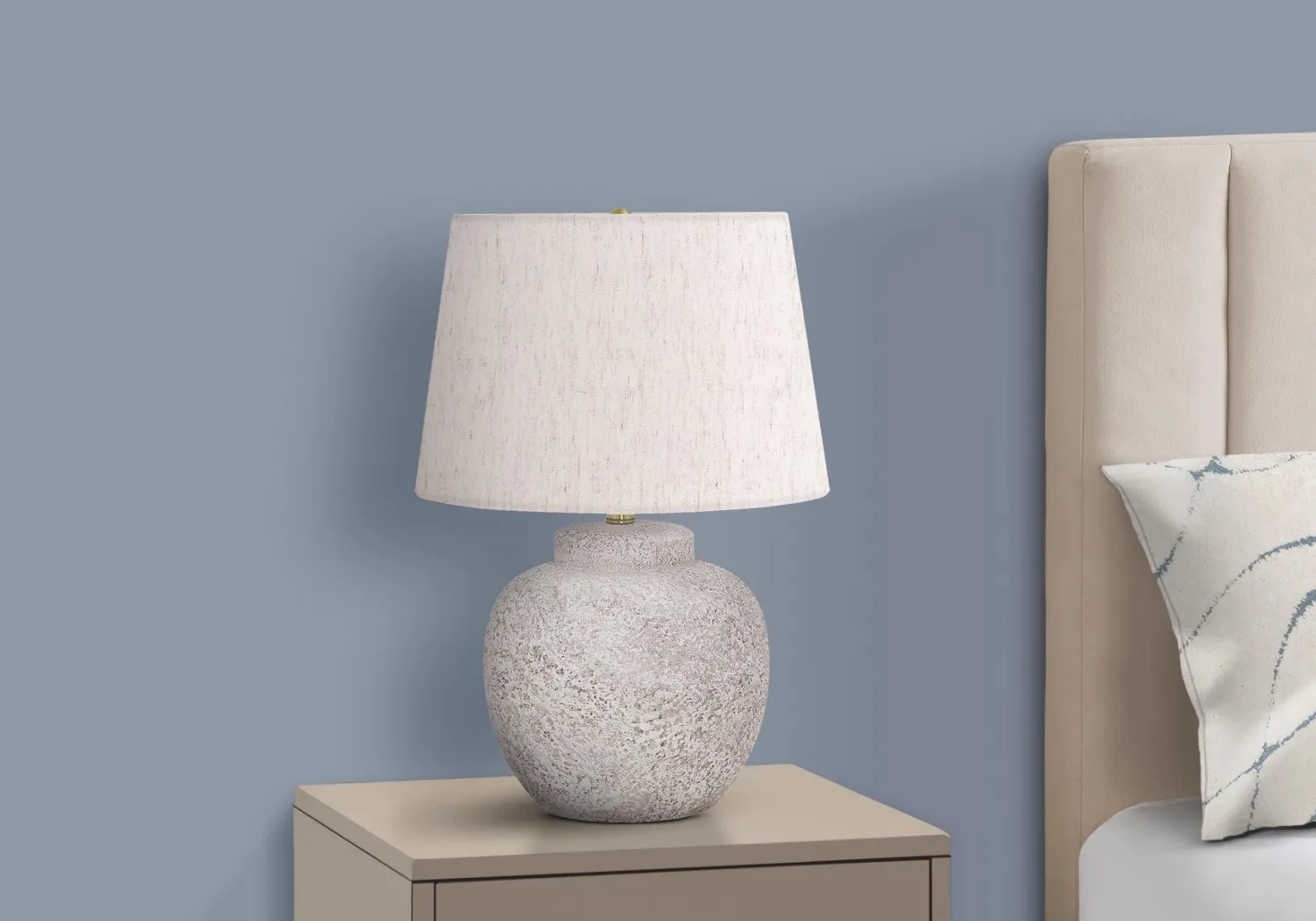 Lampe de table 22"H en béton