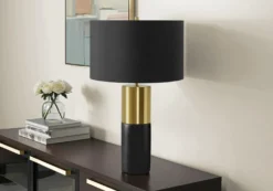 Lampe de table 25"H en béton