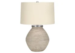Lampe de table 25"H en béton