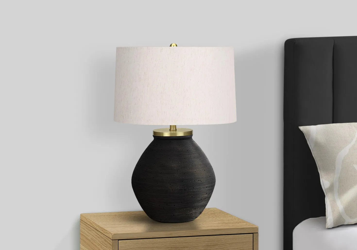 Lampe de table 25"H en béton