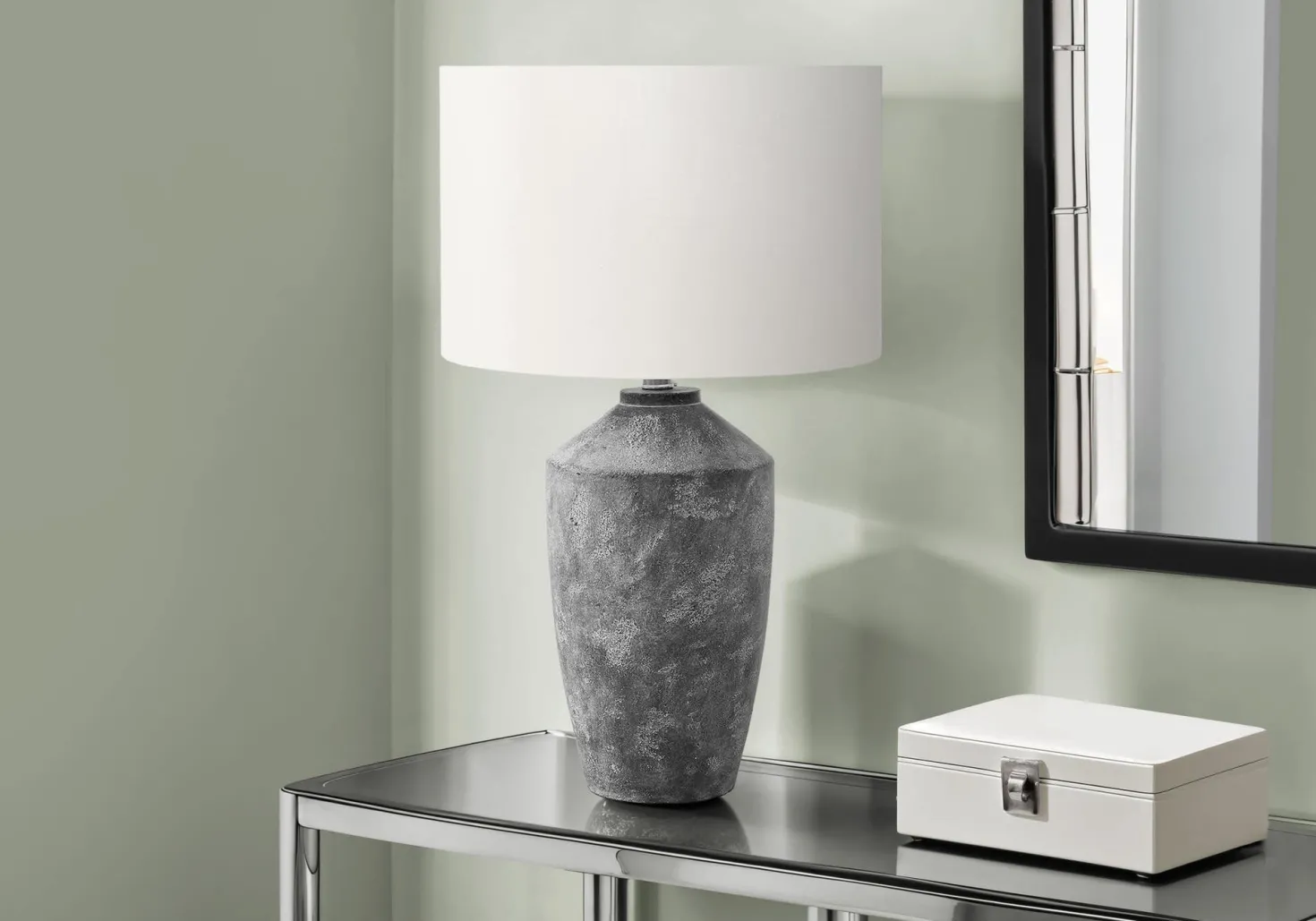 Lampe de table 25"H en béton