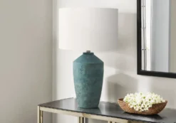 Lampe de table 25"H en béton