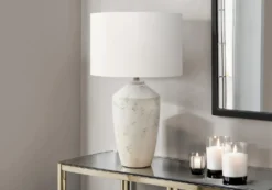 Lampe de table 25"H en béton