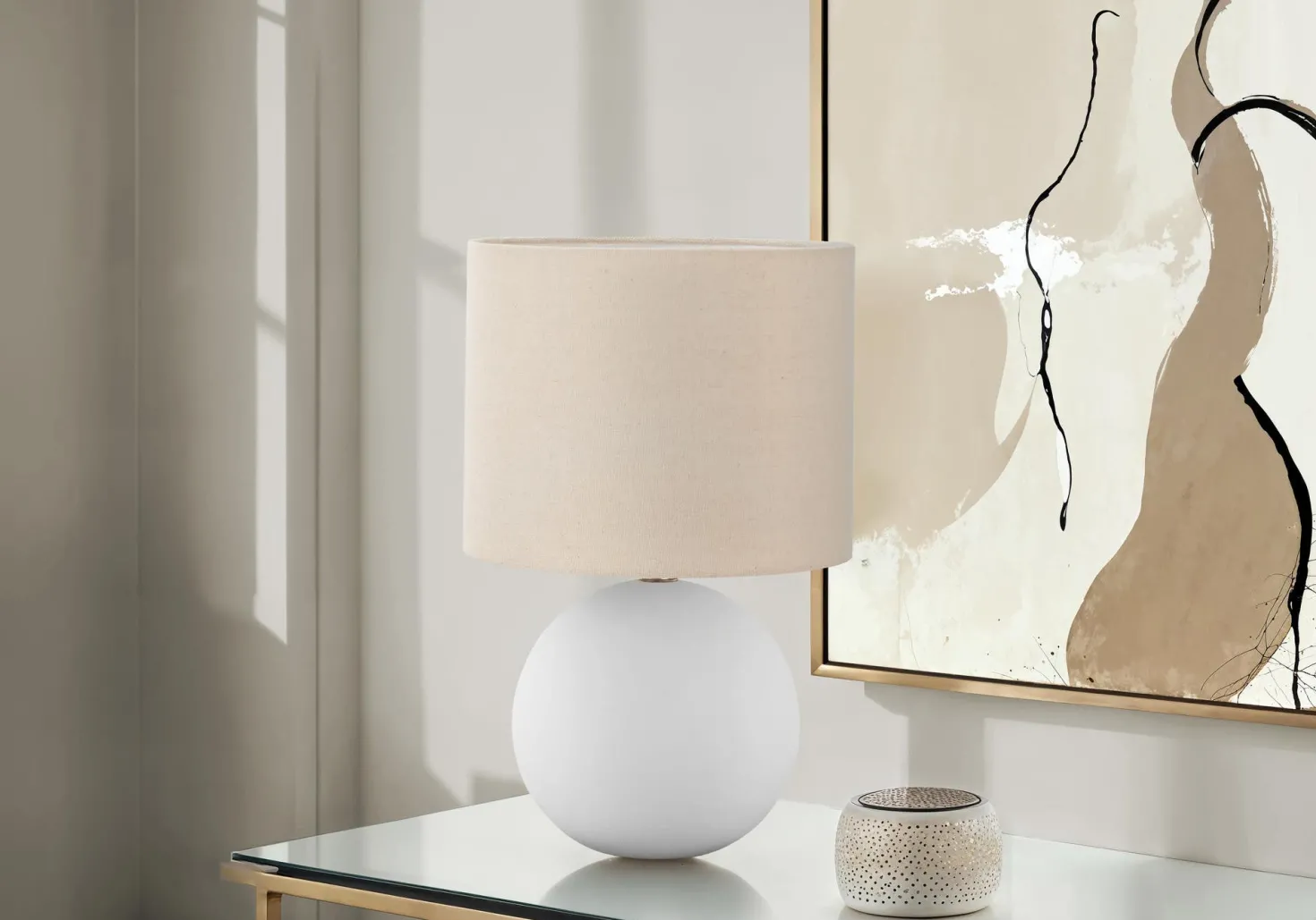 Lampe de table 16"H en céramique