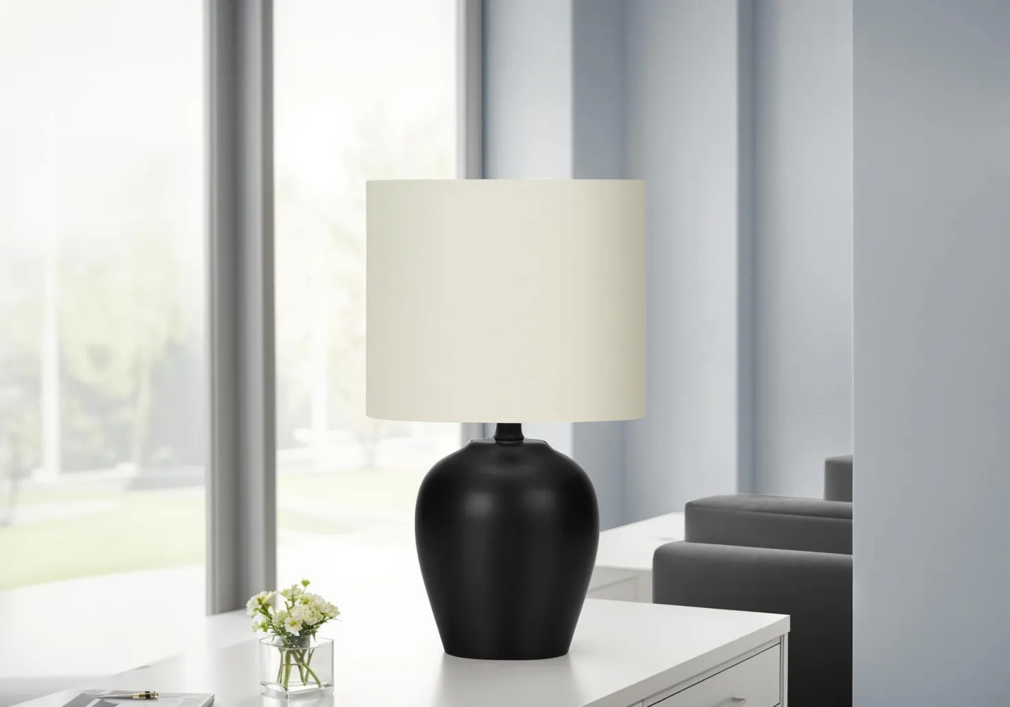 Lampe de table 17"H en céramique