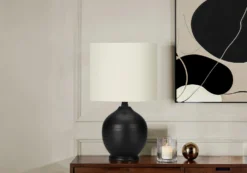 Lampe de table 17"H en céramique