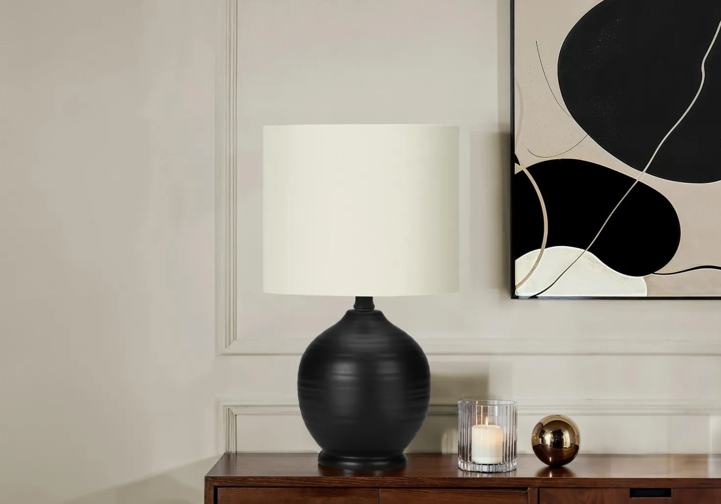 Lampe de table 17"H en céramique