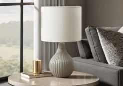 Lampe de table 17"H en céramique