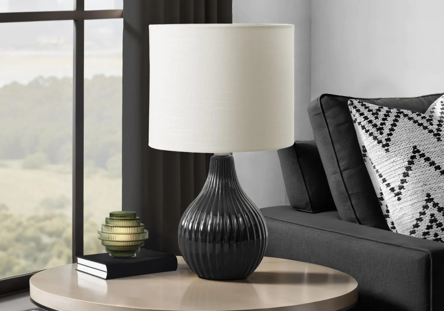 Lampe de table 17"H en céramique