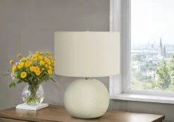 Lampe de table 18"H en céramique