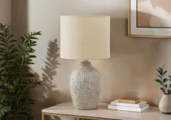 Lampe de table 18"H en céramique