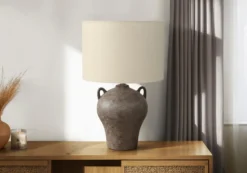 Lampe de table 22"H en céramique