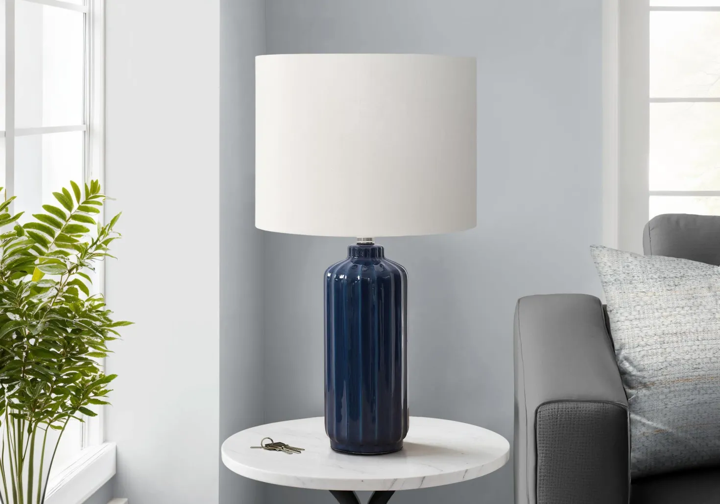 Lampe de table 23"H en céramique