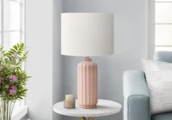 Lampe de table 23"H en céramique