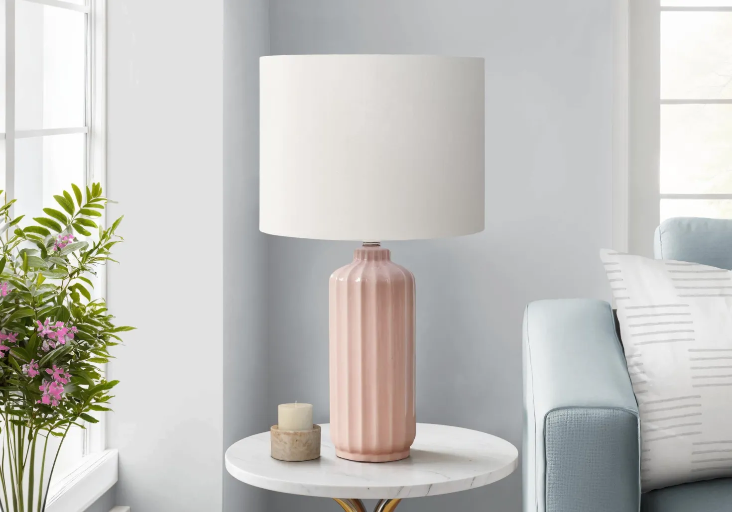 Lampe de table 23"H en céramique