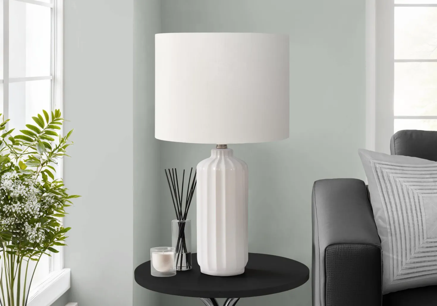 Lampe de table 23"H en céramique