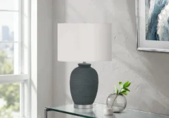 Lampe de table 24"H en céramique