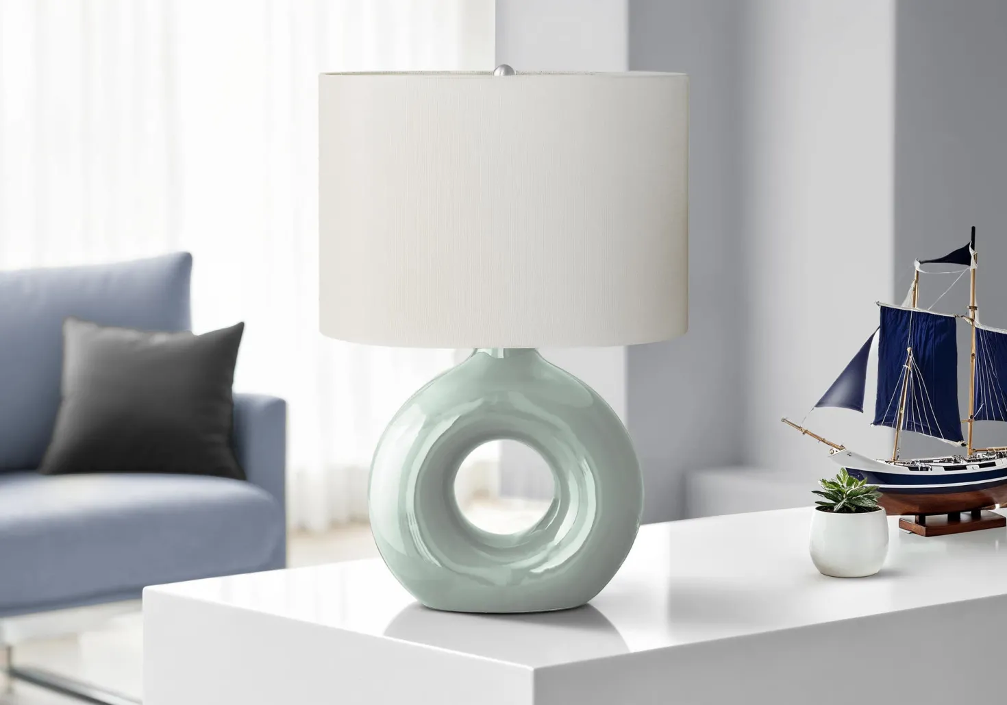 Lampe de table 24"H en céramique