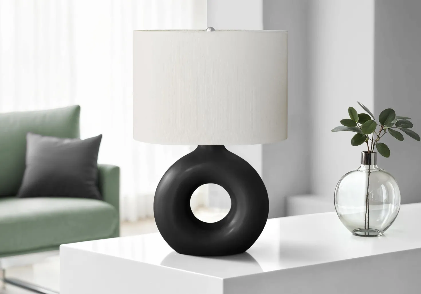 Lampe de table 24"H en céramique