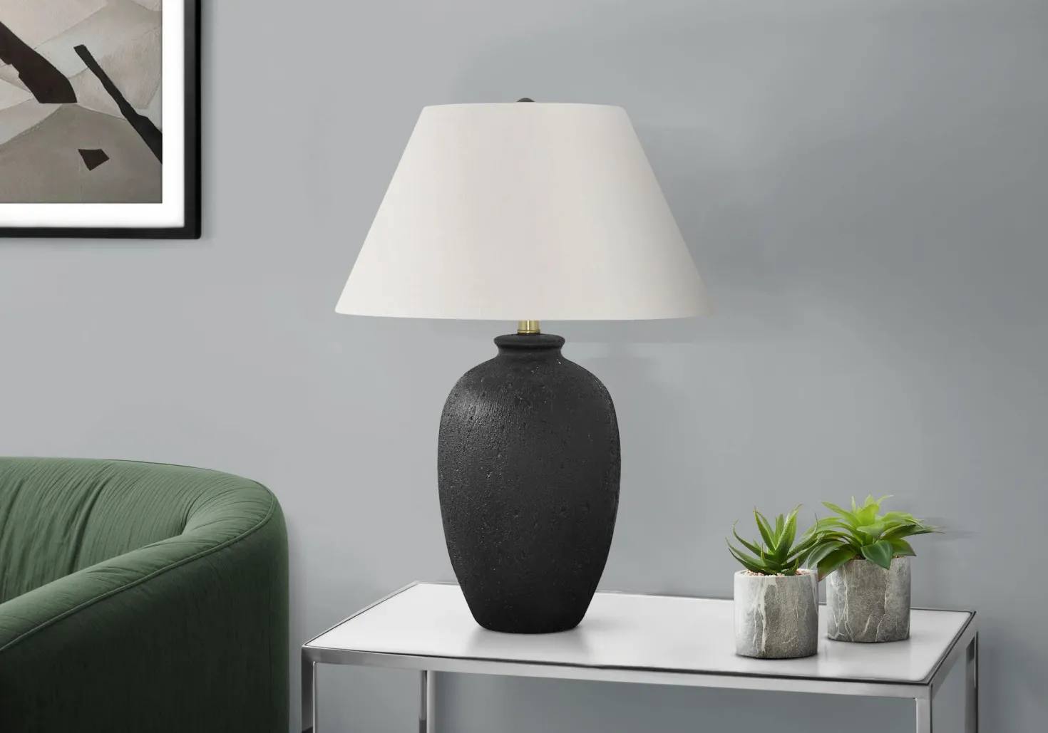 Lampe de table 24"H en céramique