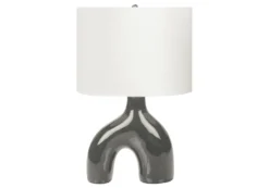 Lampe de table 25"H en céramique