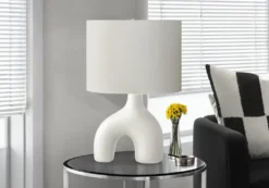 Lampe de table 25"H en céramique