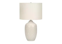 Lampe de table 25"H en céramique