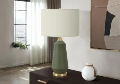 Lampe de table 26"H en céramique