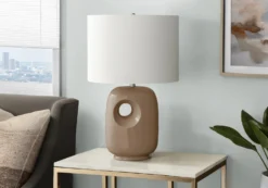 Lampe de table 26"H en céramique