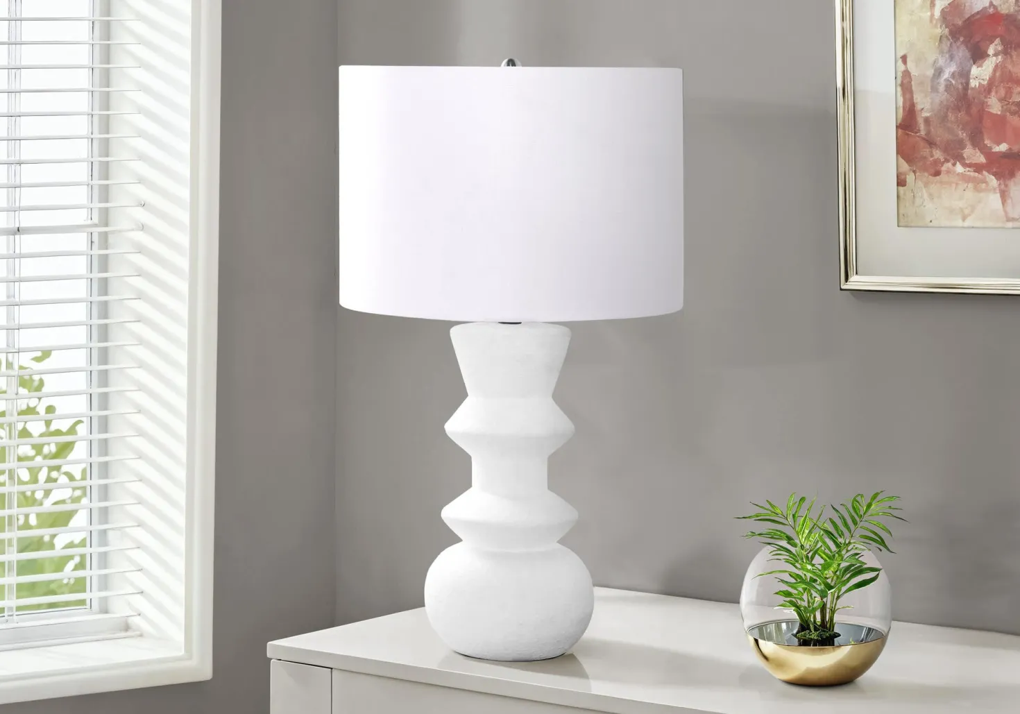 Lampe de table 26"H en céramique