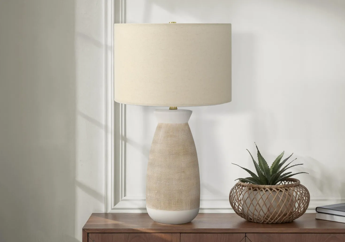 Lampe de table 27"H en céramique