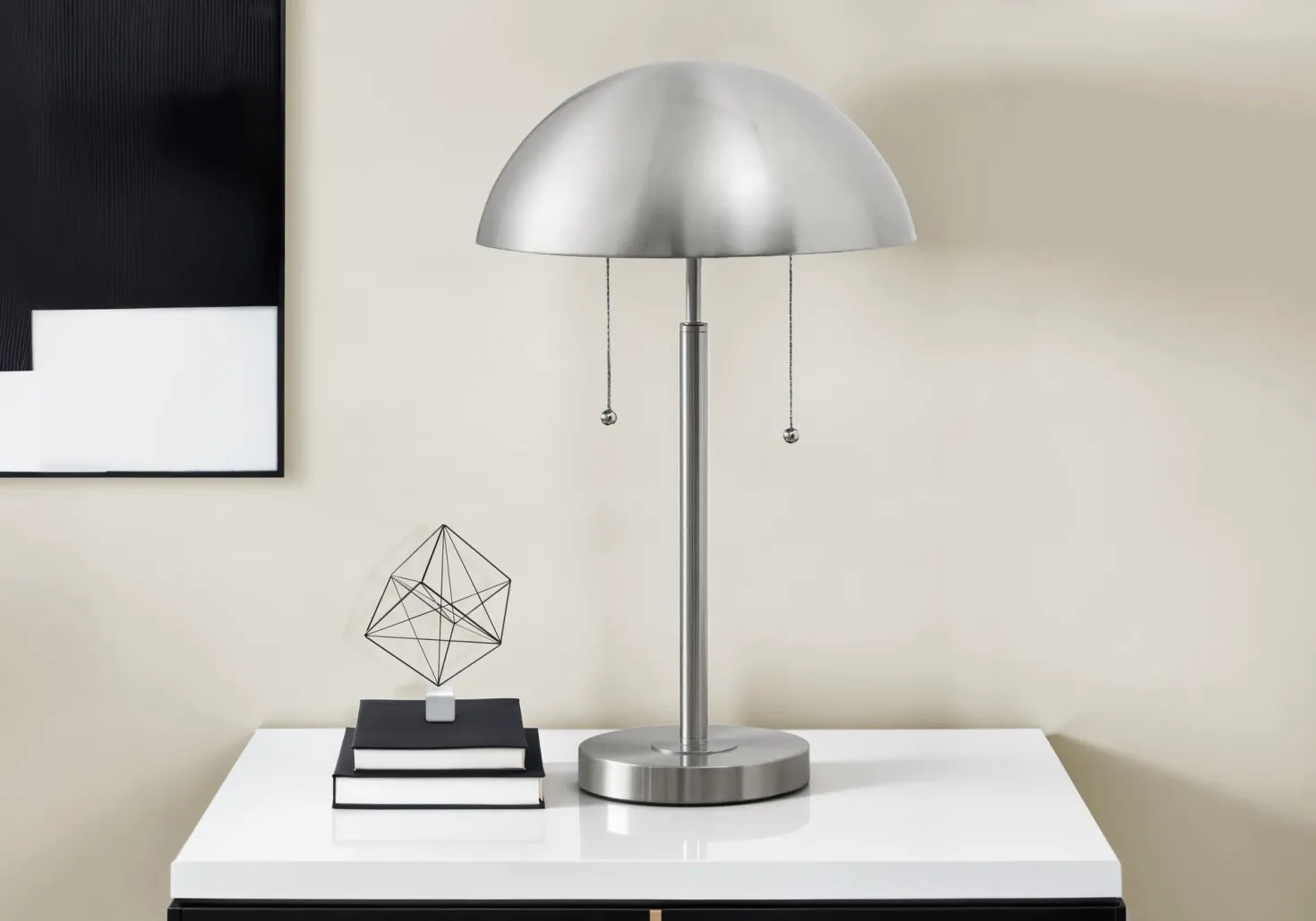 Lampe de table 20"H en métal