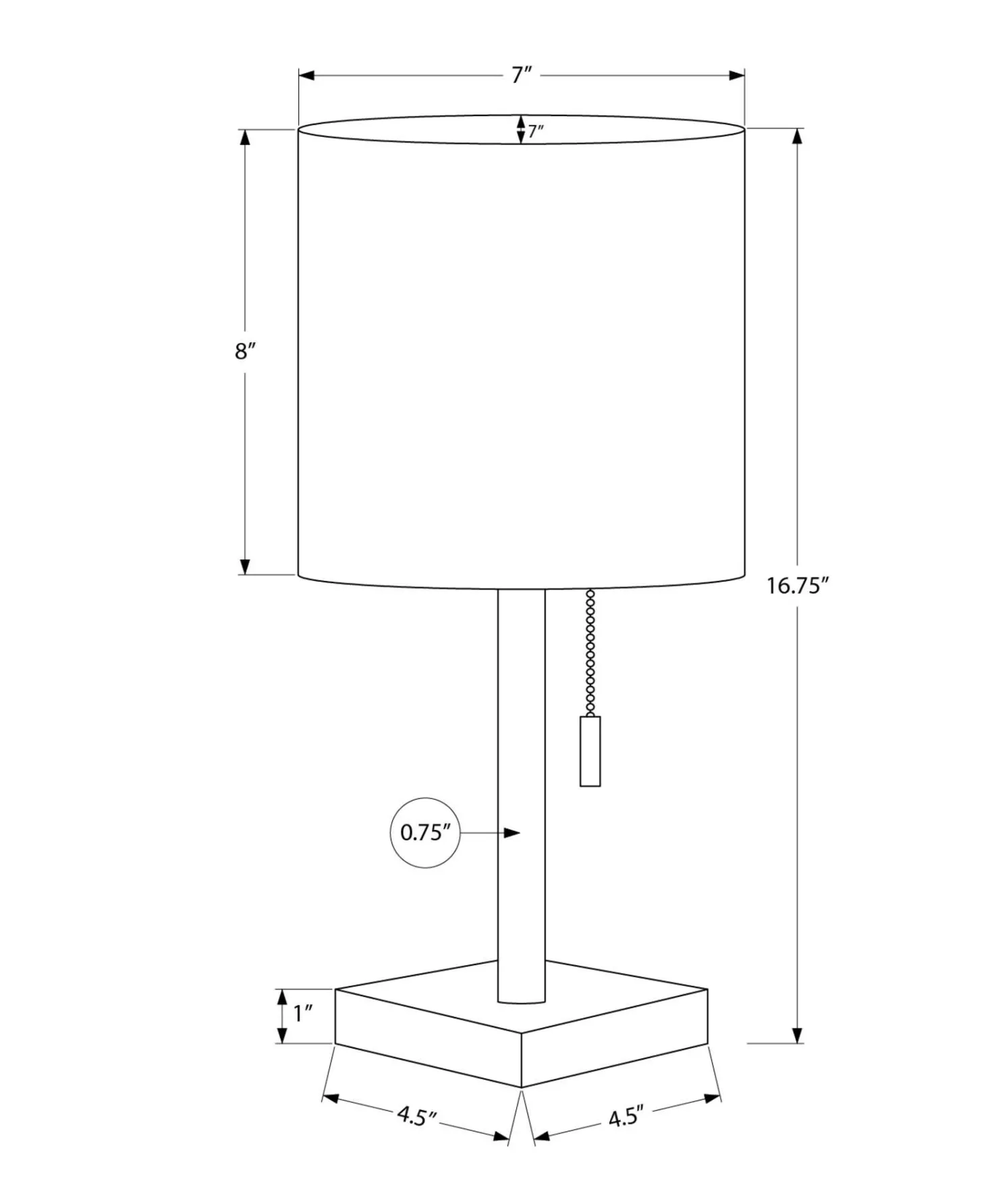 lampe de table 17"H en métal avec ports usb (bte de 2)