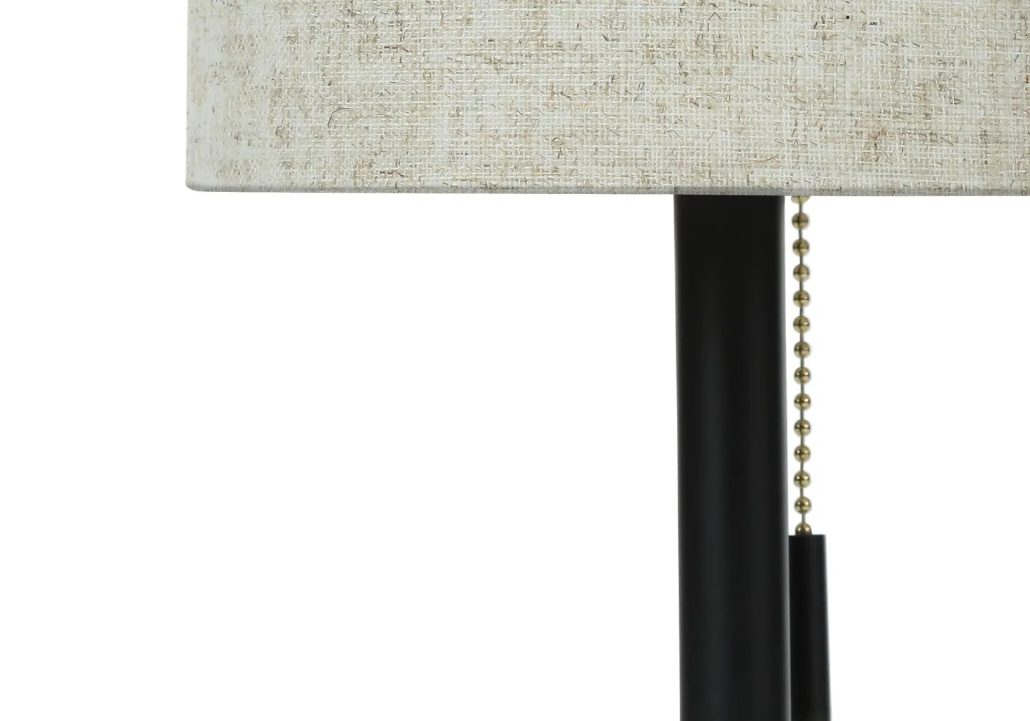 lampe de table 17"H en métal avec ports usb (bte de 2)