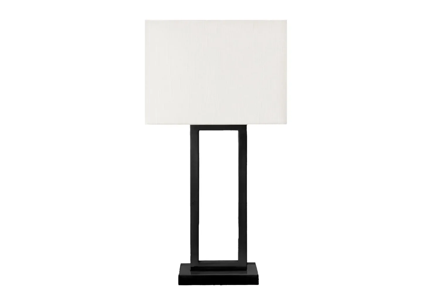 Lampe de table 28"H en métal avec port usb