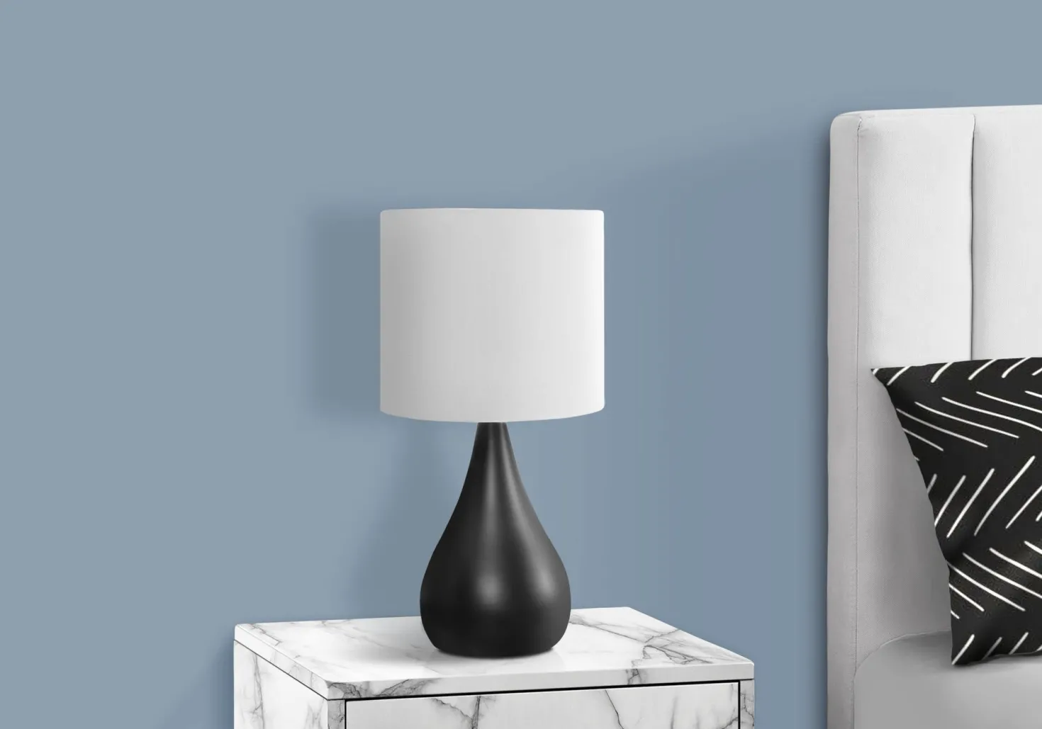 lampe de table 18"H en métal (bte de 2)