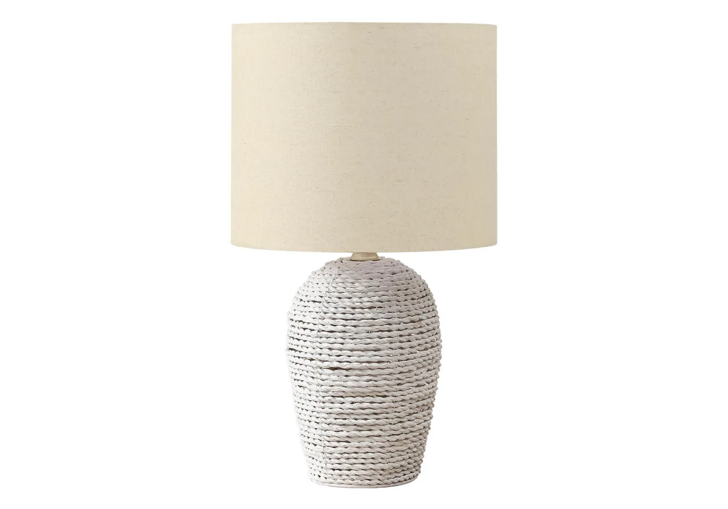 Lampe de table 17"H en rotin