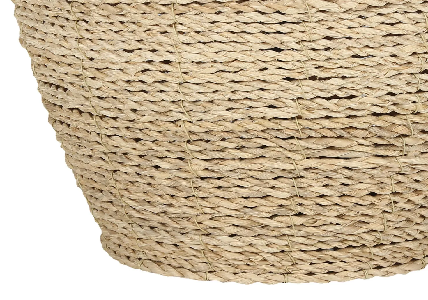 Lampe de table 25"H en rotin