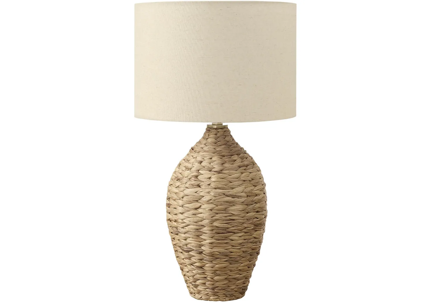 Lampe de table 30"H en rotin