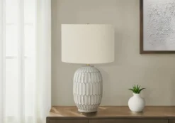 Lampe de table 24"H en résine