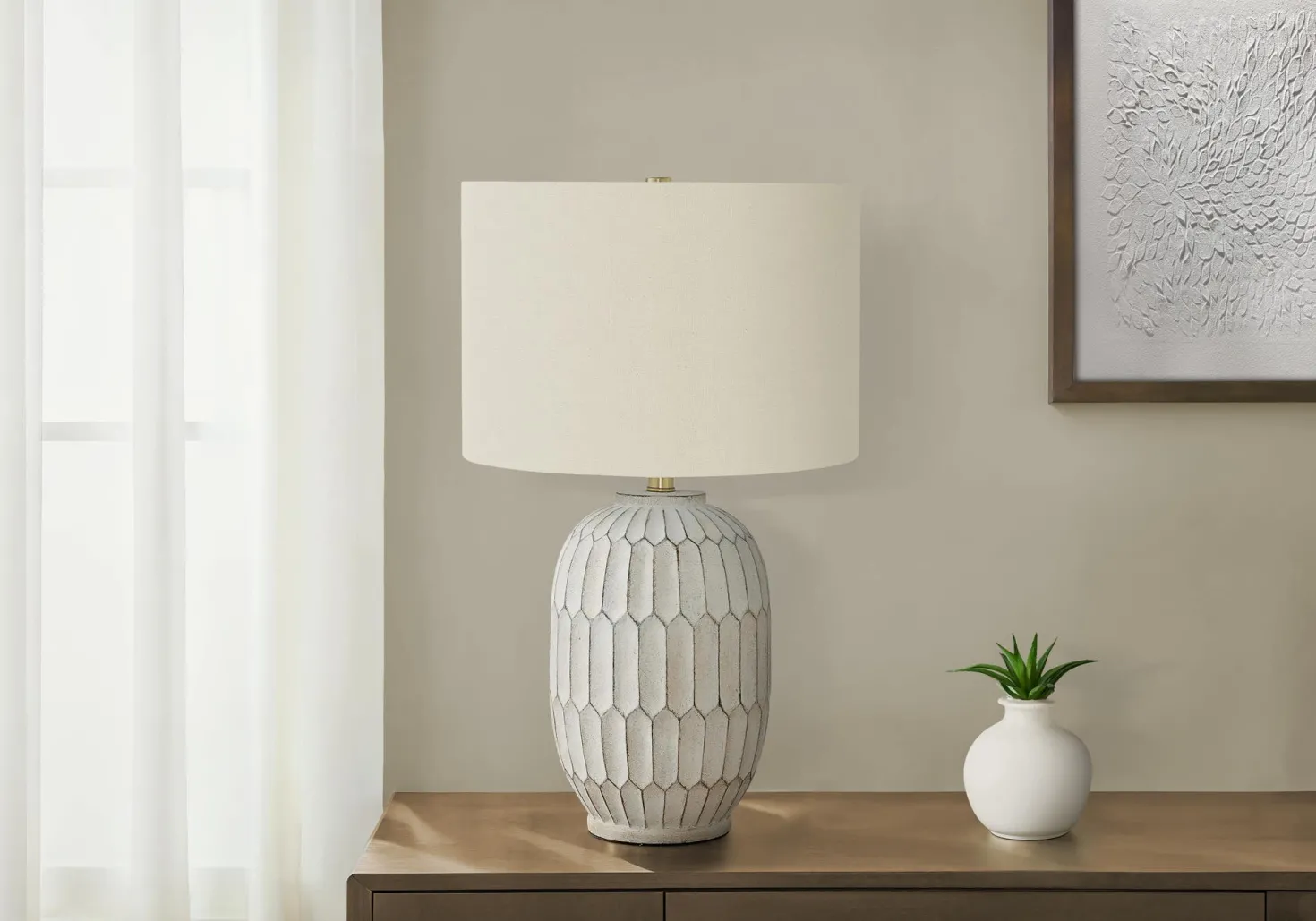 Lampe de table 24"H en résine