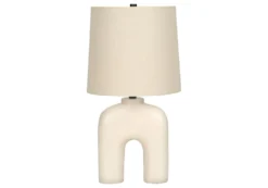 Lampe de table 25"H en résine