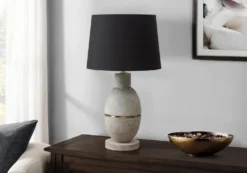 Lampe de table 25"H en résine