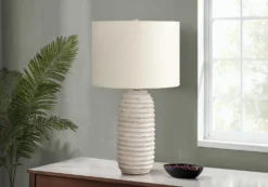 Lampe de table 28"H en résine